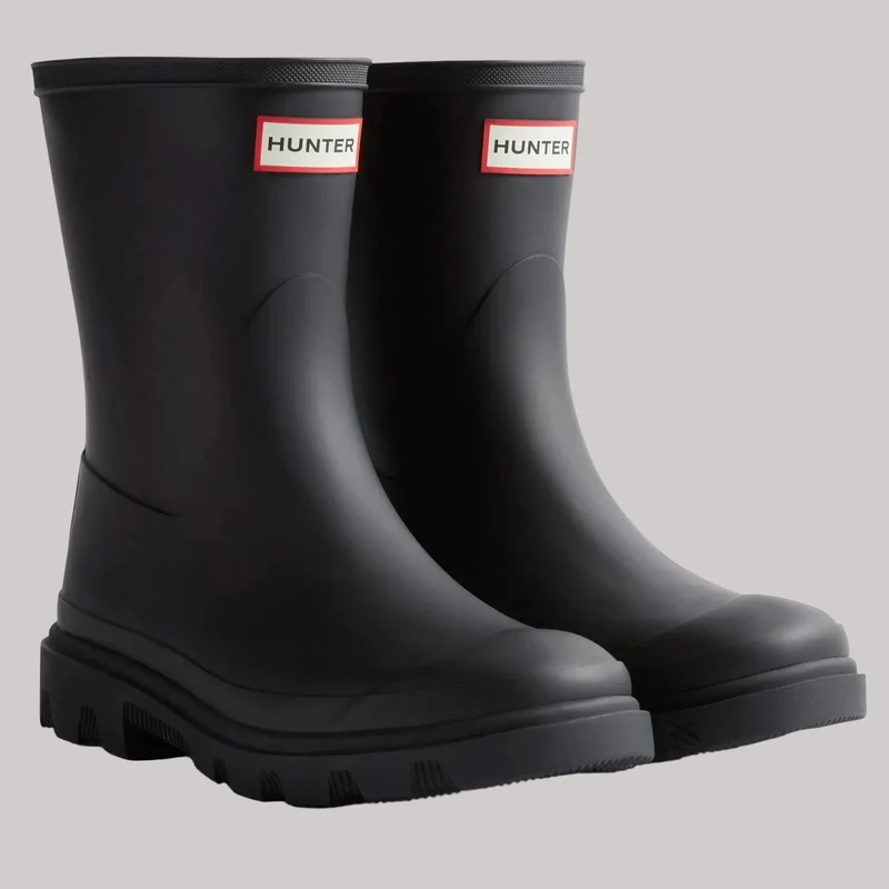 Hunter Herren-Kurzstiefel „Downpour“ | Schwarz