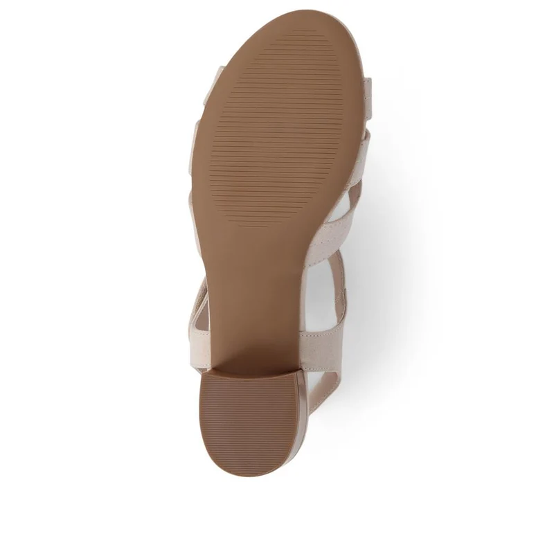 Heeled Smart Sandals - SANYI39001 / 325 157 - Beige