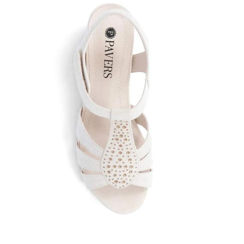 Heeled Smart Sandals - SANYI39001 / 325 157 - Beige