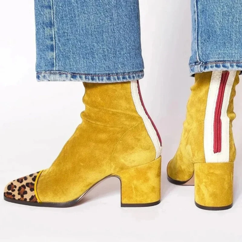 Serena | Damen Orthopädische Stiefeletten aus Wildleder mit Reißverschluss