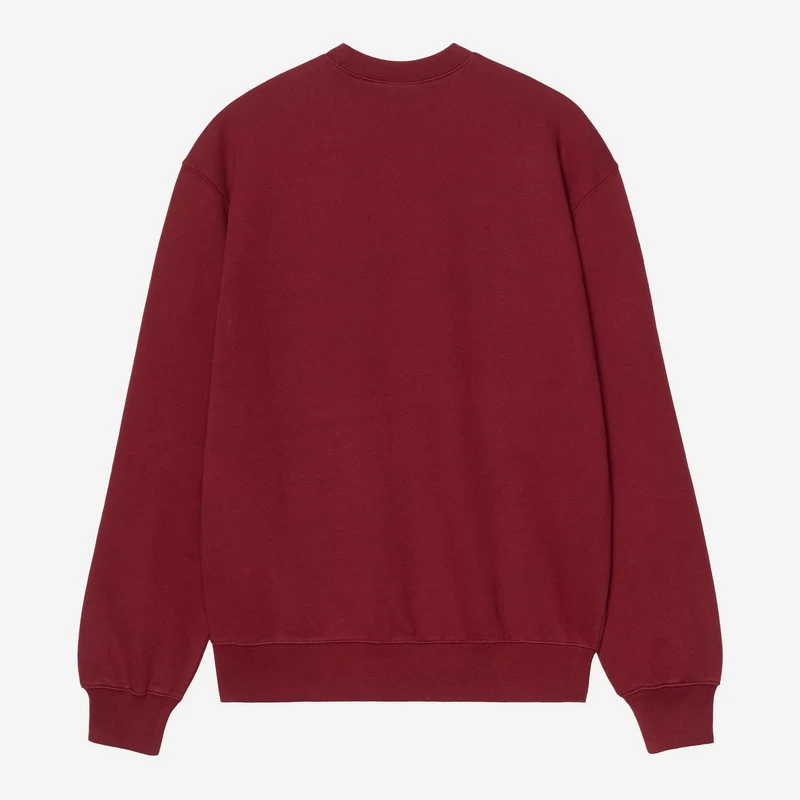 Carhartt WIP Herren-Sweatshirt mit Kleeblattmuster | Marsala
