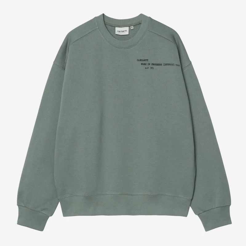 Carhartt WIP Herren-Sweatshirt mit Lochmuster | Samtgrün