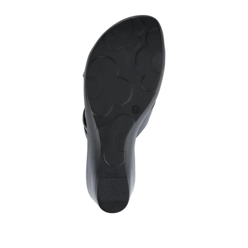 Wedge-Heeled Mules - NUOV41002 / 327 461 - Black