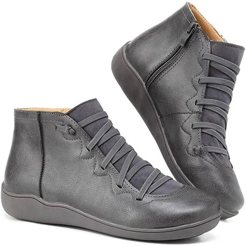 Marissa | Damen Orthopädische Stiefeletten mit Reißverschluss und Freizeit Design