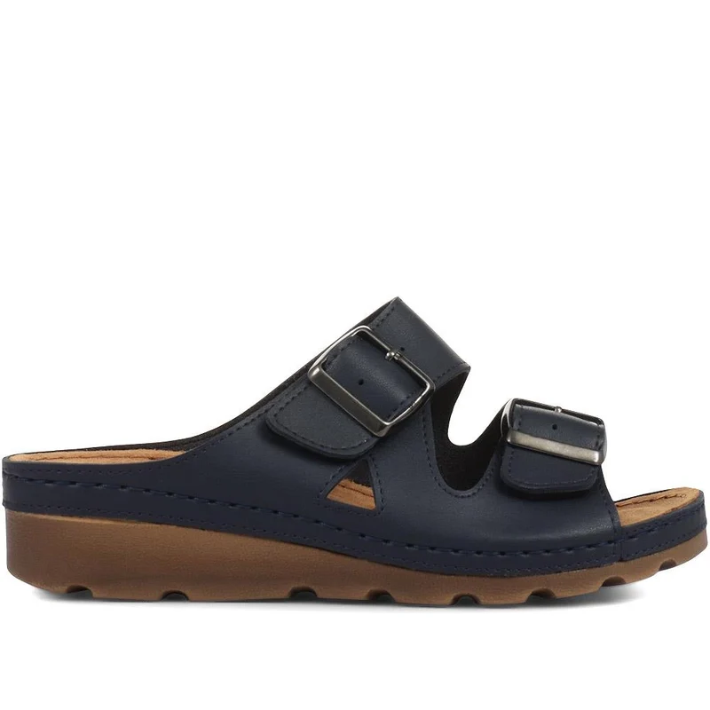 Adjustable Mule Sandals - SERAY33003 / 319 953 - Navy