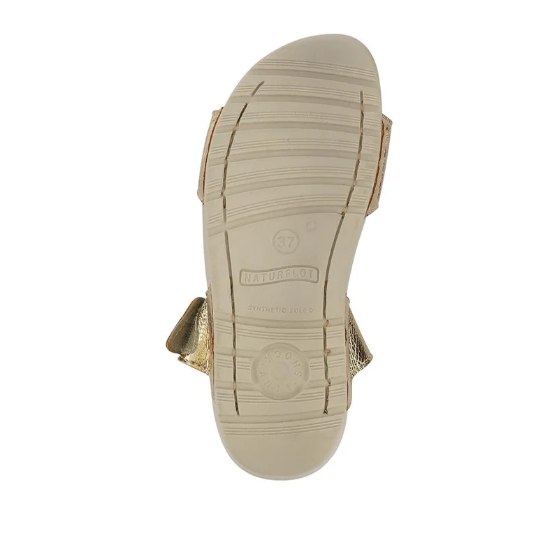 Fly Flot Chunky Dual Strap Touch Fasten Sandals - FLY41027 / 326 669 - Gold