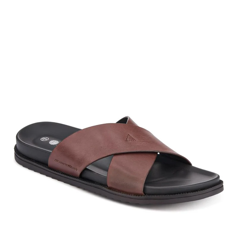 Strappy Leather Slides - JFOOT41009 / 327 467