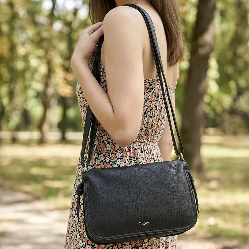 Gabor Adjustable Strap Crossbody Bag - GABC44045 / 330 511 - Black