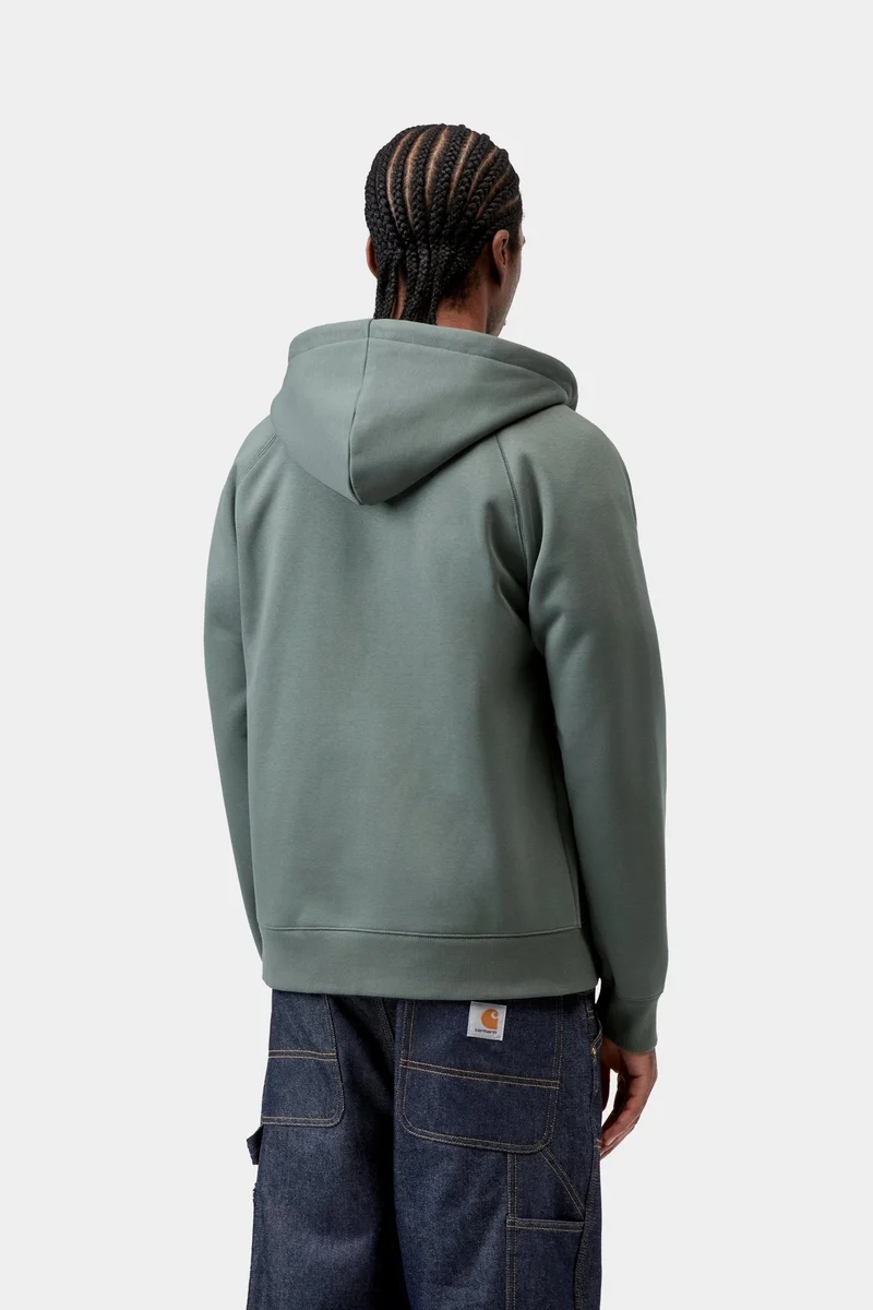 Carhartt WIP Chase Herren-Kapuzenjacke mit Reißverschluss | Samtgrün