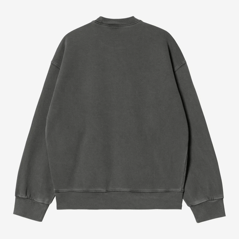 Carhartt WIP Nelson Herren-Sweatshirt | Schwarz, stückgefärbt