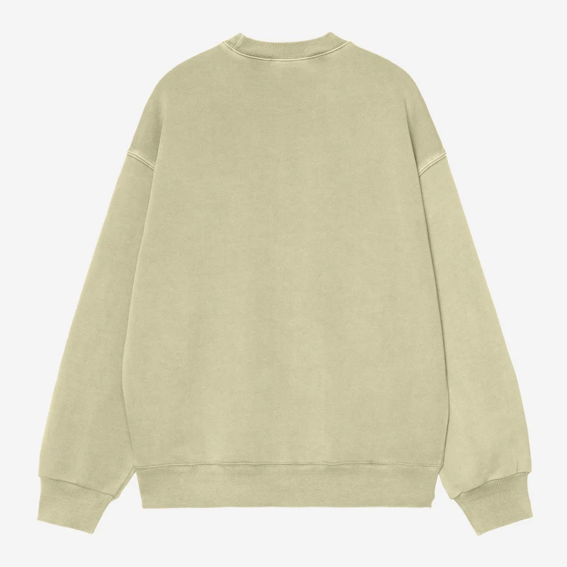 Carhartt WIP Nelson Herren-Sweatshirt | Sanftes Grün, stückgefärbt
