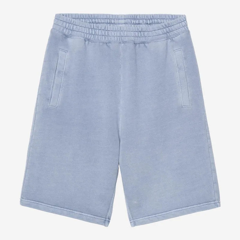 Carhartt WIP Nelson Sweatshorts für Herren | Hellblau, stückgefärbt