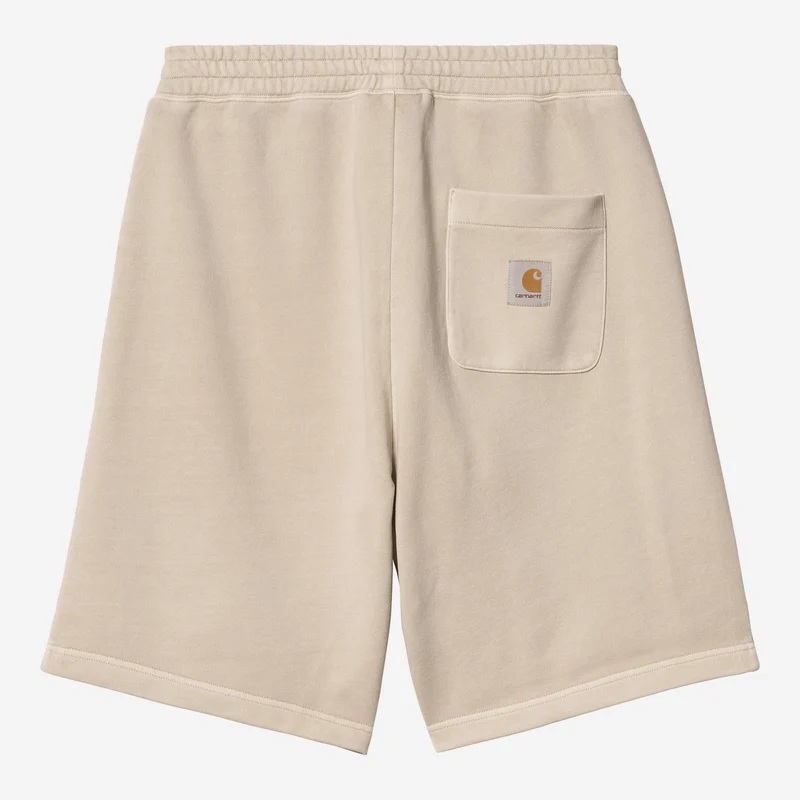 Carhartt WIP Nelson Sweatshorts für Herren | Fleur de Sel, stückgefärbt