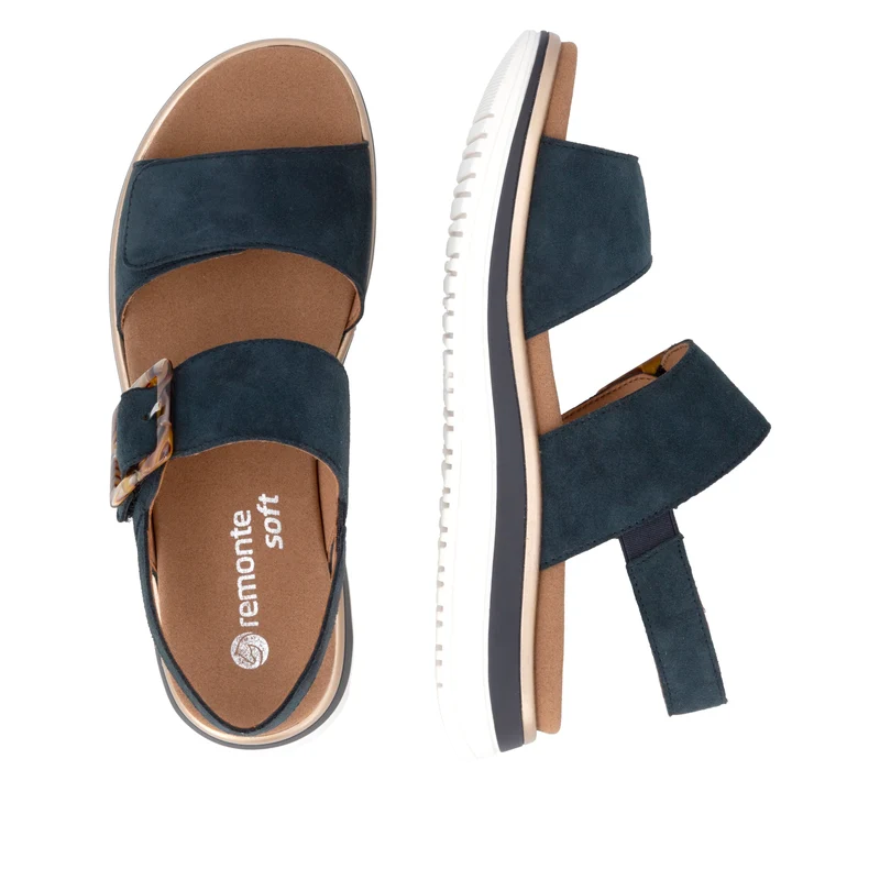 Remonte Damen-Keilsandalen | Blau