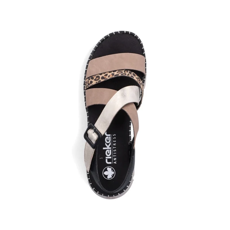 Rieker Damen-Keilsandalen | Schwarz
