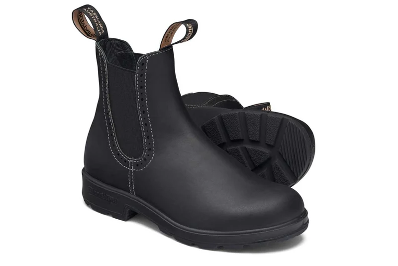 Blundstone Damen 1448 Originals Vollnarbenleder Chelsea Hoher Stiefel | Schwarz