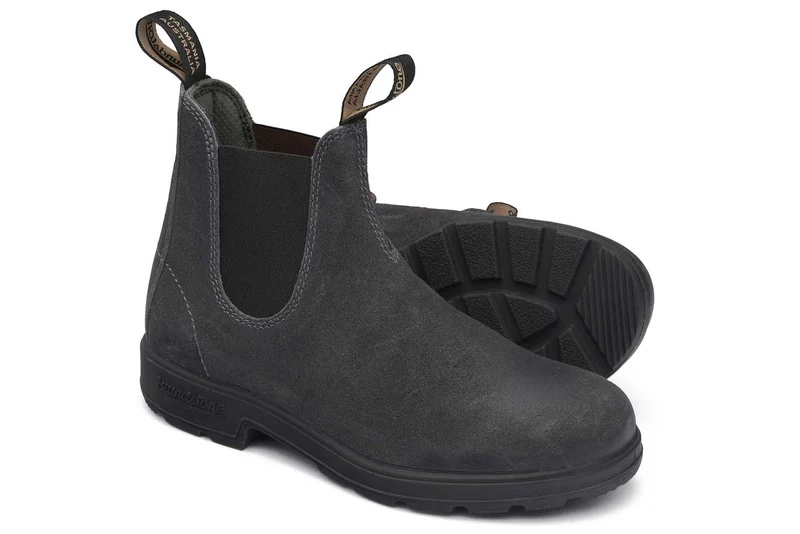 Blundstone Unisex 1910 Originals gewachstes Wildleder Chelsea Stiefel | Stahlgrau