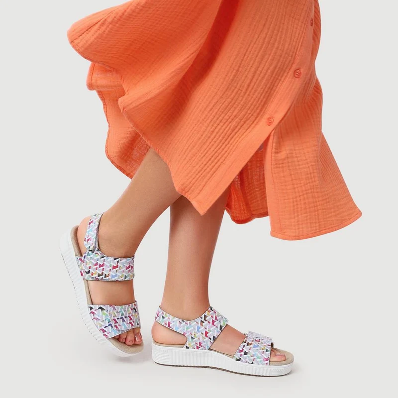 Chunky Floral Sandals - WBINS41077 / 327 502 - Multi