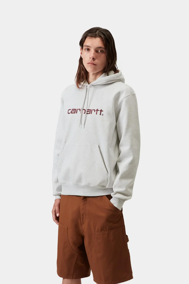 Carhartt WIP Herren Carhartt Hoodie | Ash Heather Cozy Purple