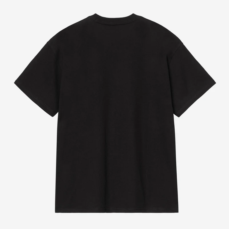 Carhartt WIP Herren Langarm-T-Shirt mit Tasche | Schwarz Weiß