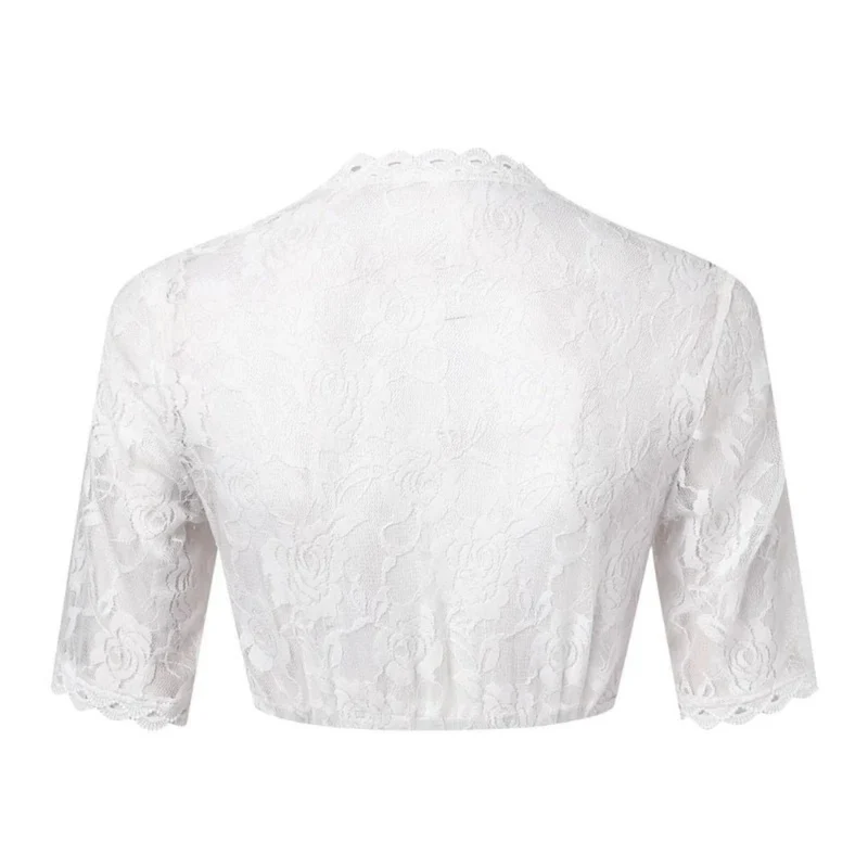 Marlies | Damen Weiße Oktoberfest Dirndlbluse