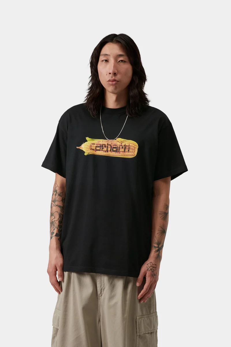 Carhartt WIP Herren Hot Cob T-Shirt | Schwarz