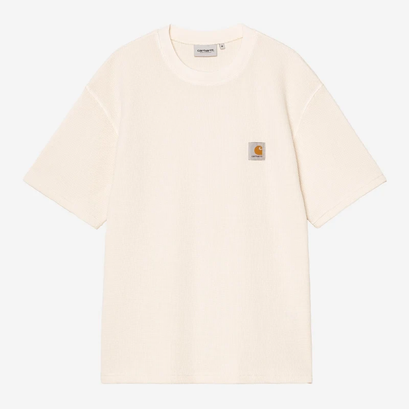 Carhartt WIP Nelson Waffel-T-Shirt für Herren | Naturgefärbt