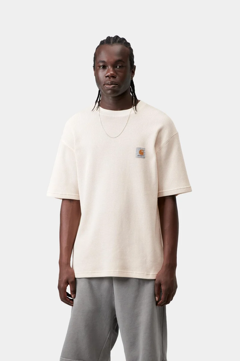 Carhartt WIP Nelson Waffel-T-Shirt für Herren | Naturgefärbt