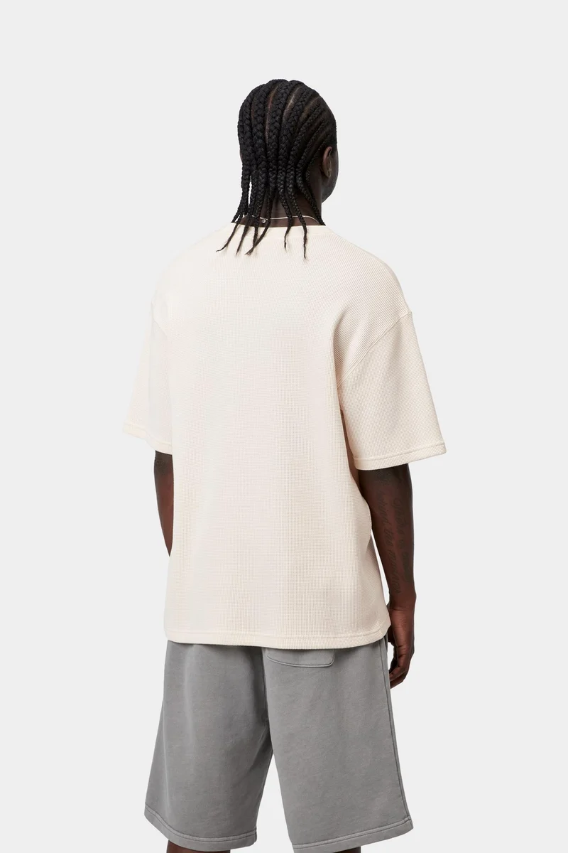 Carhartt WIP Nelson Waffel-T-Shirt für Herren | Naturgefärbt