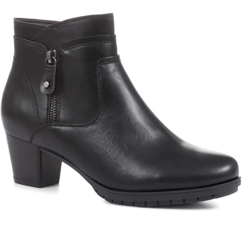 Block Heel Ankle Boots - WOIL36021 / 322 624