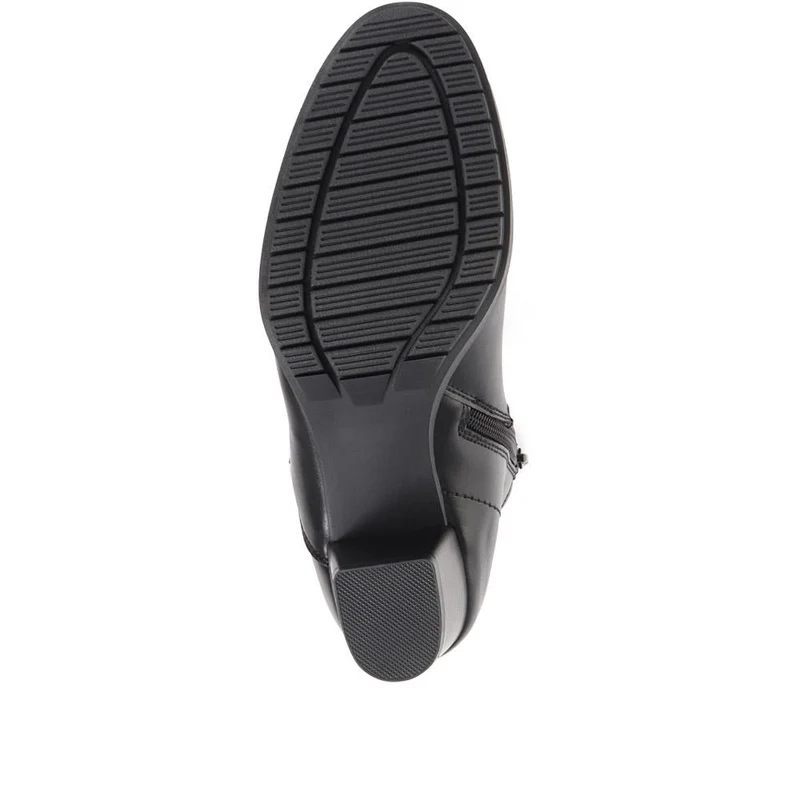 Block Heel Ankle Boots - WOIL36021 / 322 624 - Black