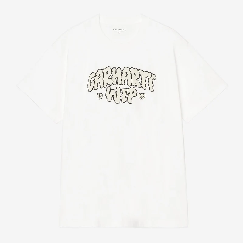 Carhartt WIP Herren-T-Shirt mit Wolkenschriftzug | Weiß