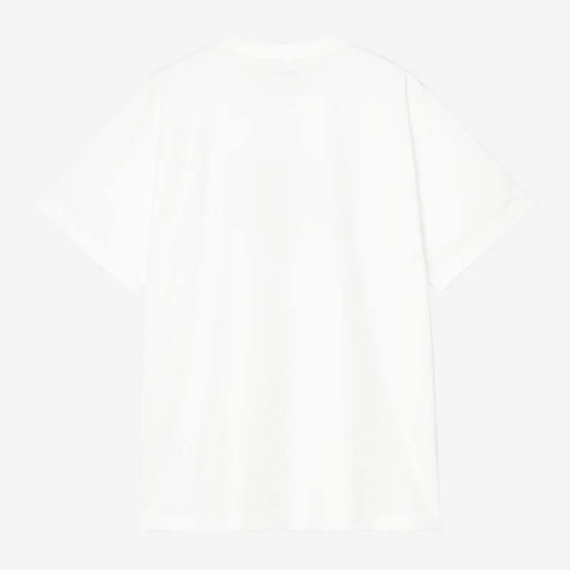 Carhartt WIP Herren-T-Shirt mit Wolkenschriftzug | Weiß