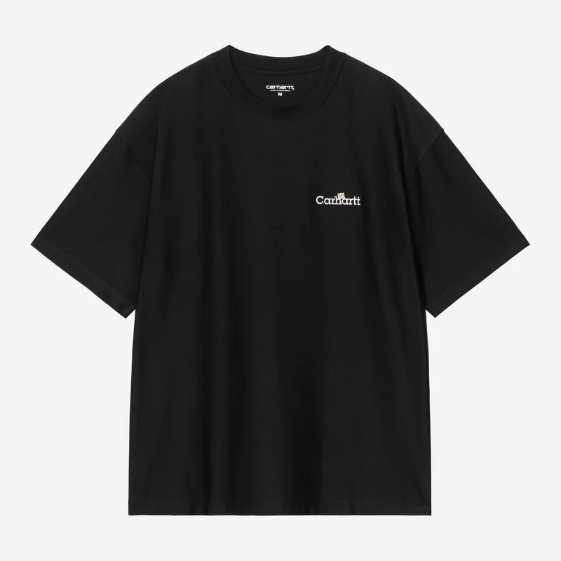 Carhartt WIP Herren-T-Shirt mit WIP-Label | Schwarz