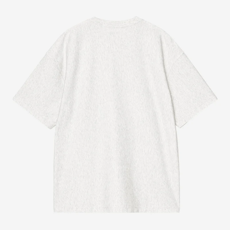 Carhartt WIP Herren-T-Shirt mit WIP-Label | Aschgrau meliert