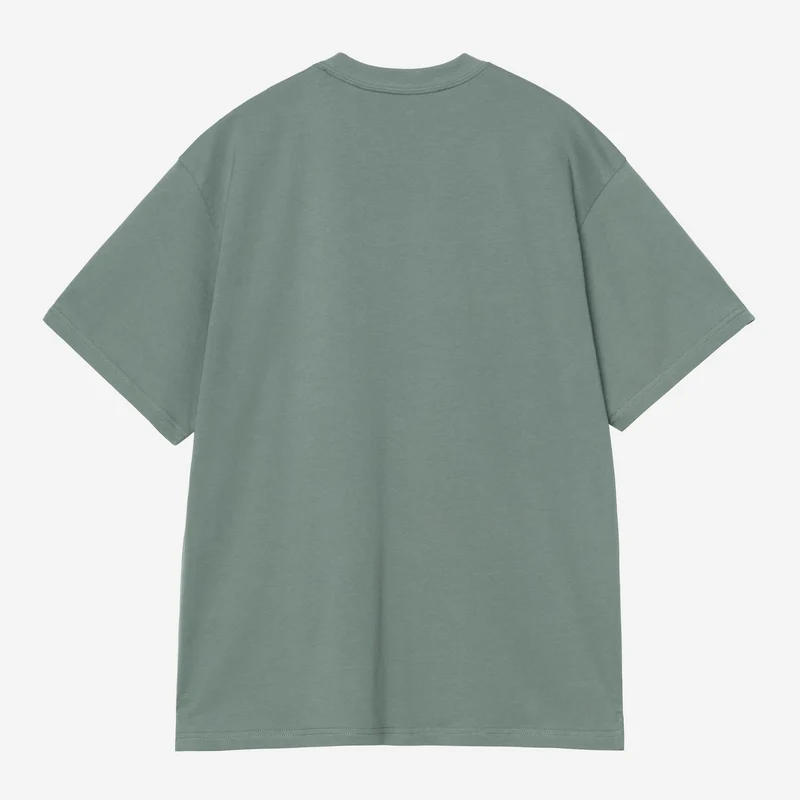 Carhartt WIP Madison Herren-T-Shirt | Samtgrün-Weiß
