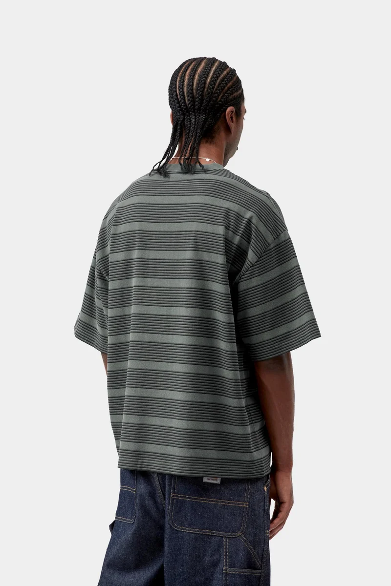 Carhartt WIP Hanson Herren-T-Shirt mit Streifen | Grün