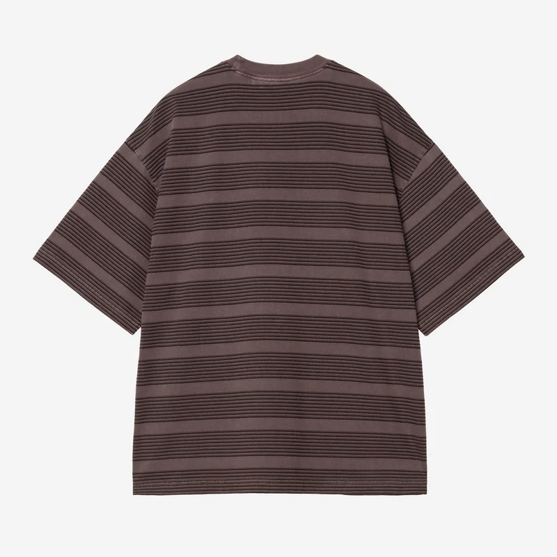 Carhartt WIP Herren Hanson-Streifen-T-Shirt | Palisander