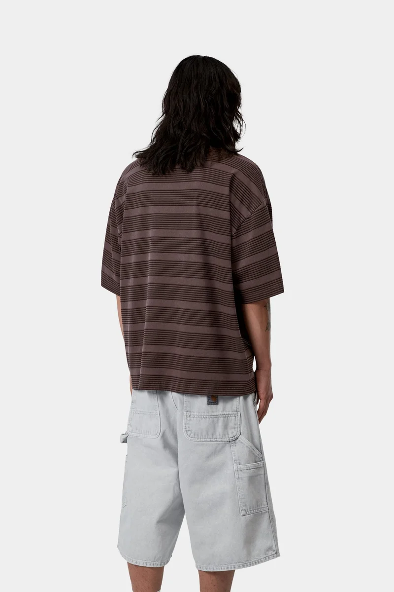 Carhartt WIP Herren Hanson-Streifen-T-Shirt | Palisander