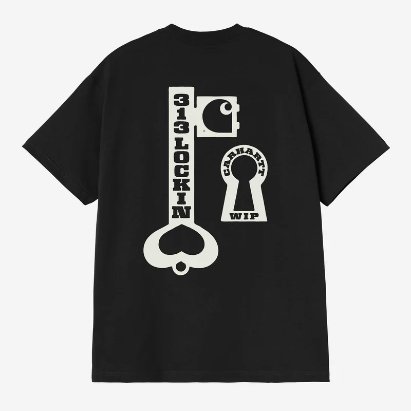 Carhartt WIP Herren-T-Shirt mit Aufdruck „Locked“ | Schwarz