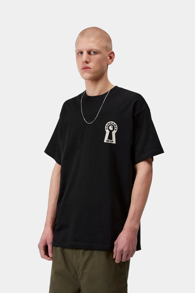 Carhartt WIP Herren-T-Shirt mit Aufdruck „Locked“ | Schwarz