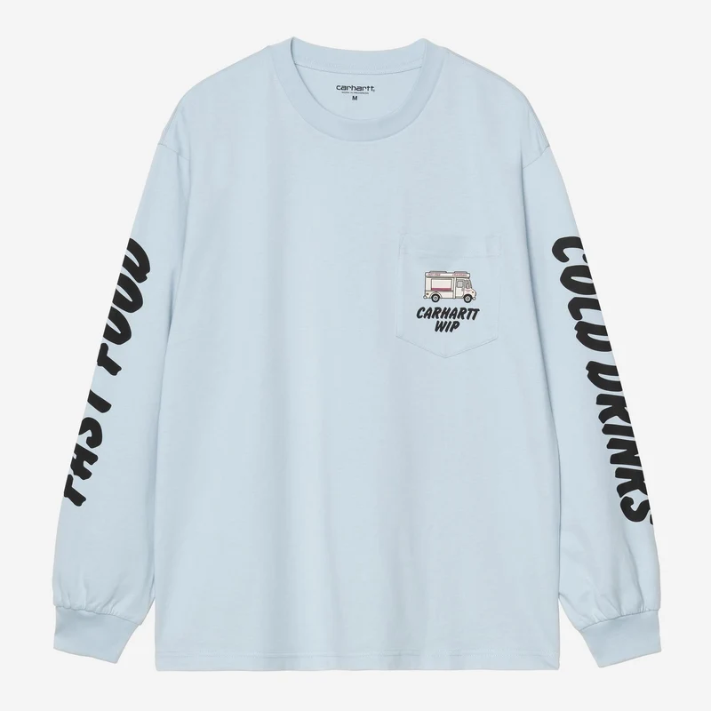 Carhartt WIP Herren-Langarmshirt mit Kaltgetränkemotiv | Icaria