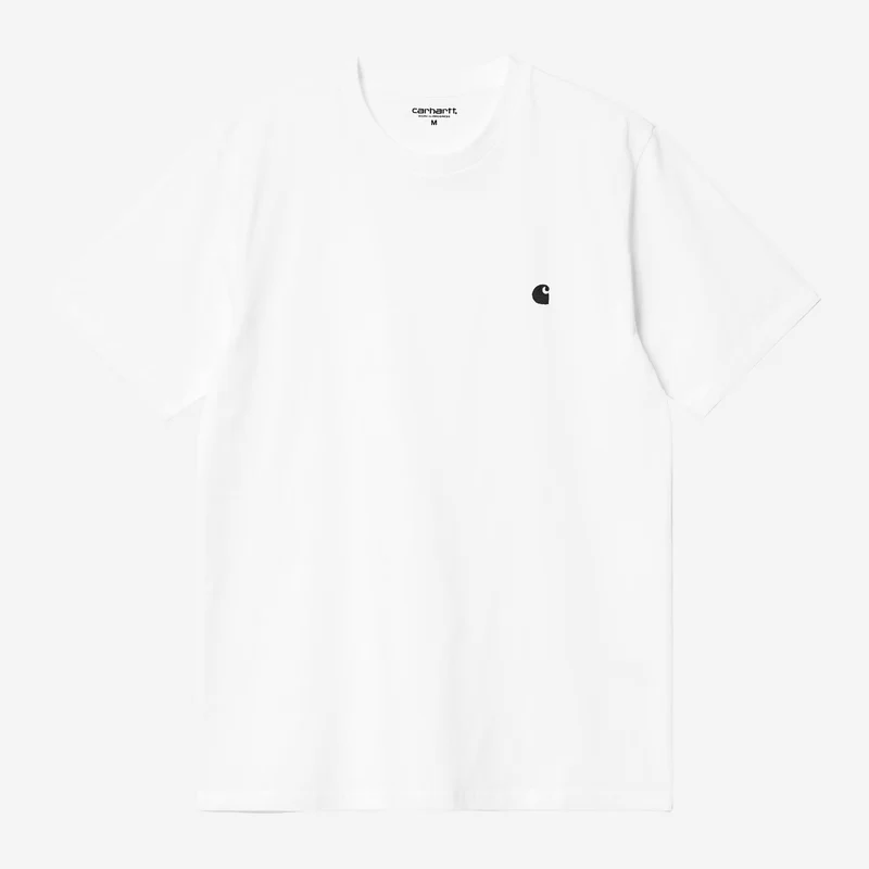 Carhartt WIP Madison Herren-T-Shirt | Weiß Schwarz