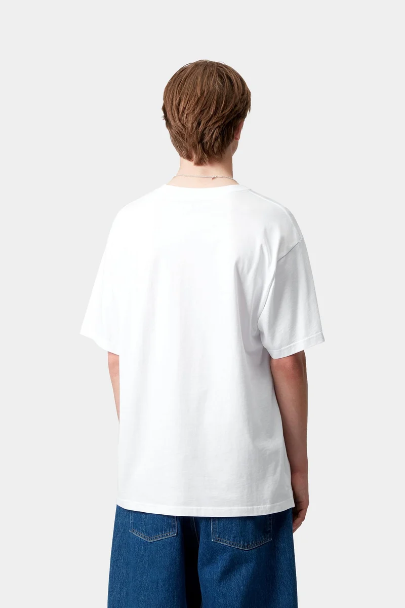Carhartt WIP Madison Herren-T-Shirt | Weiß Schwarz