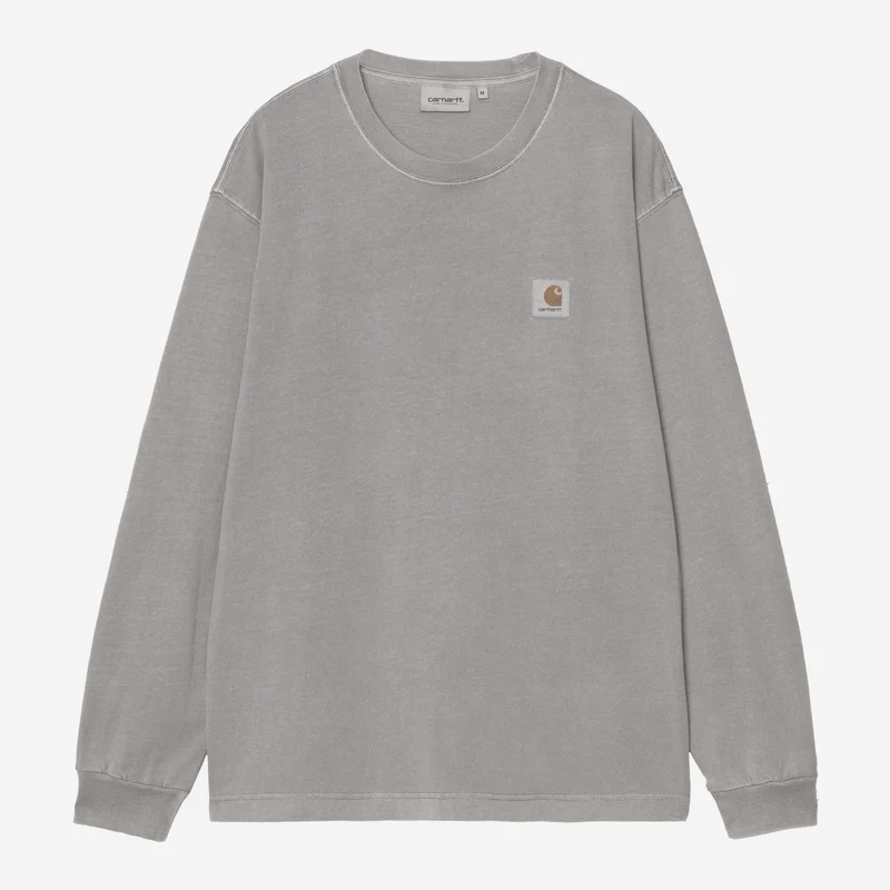 Carhartt WIP Nelson Langarm-T-Shirt für Herren | Yosemite Stückgefärbt