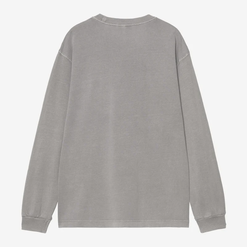 Carhartt WIP Nelson Langarm-T-Shirt für Herren | Yosemite Stückgefärbt