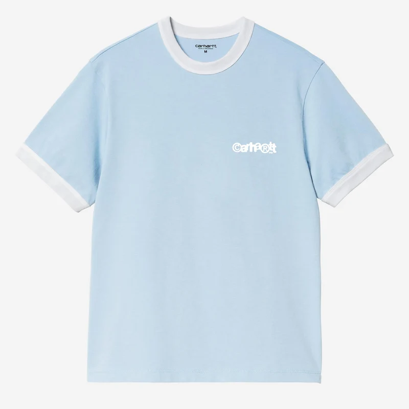 Carhartt WIP Herren-T-Shirt mit IP-Ringer-Effekt | Weiß von Icaria