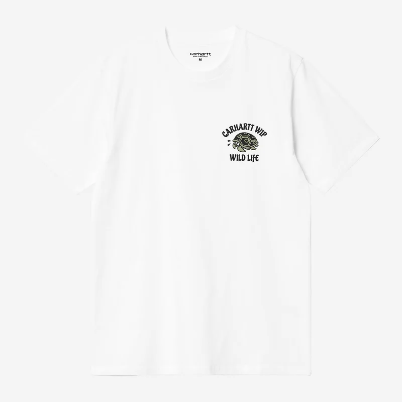 Carhartt WIP Herren-T-Shirt mit Wildtiermotiv | Weiß