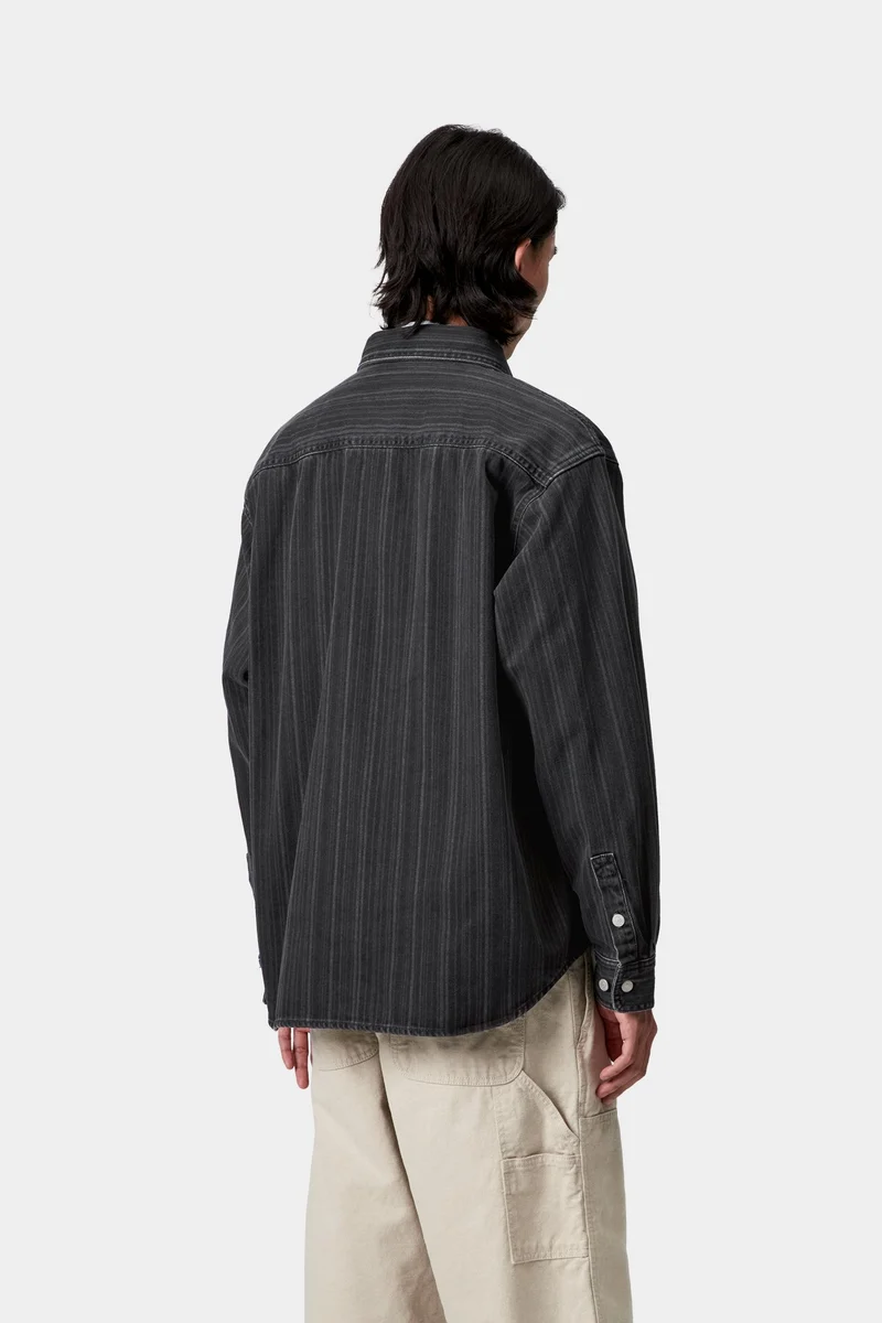 Carhartt WIP Rylan Hemdjacke für Herren | Schwarz Stone Washed