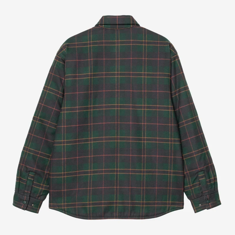 Carhartt WIP Herren Gargan Hemdjacke | Dunkles Tannenkaro